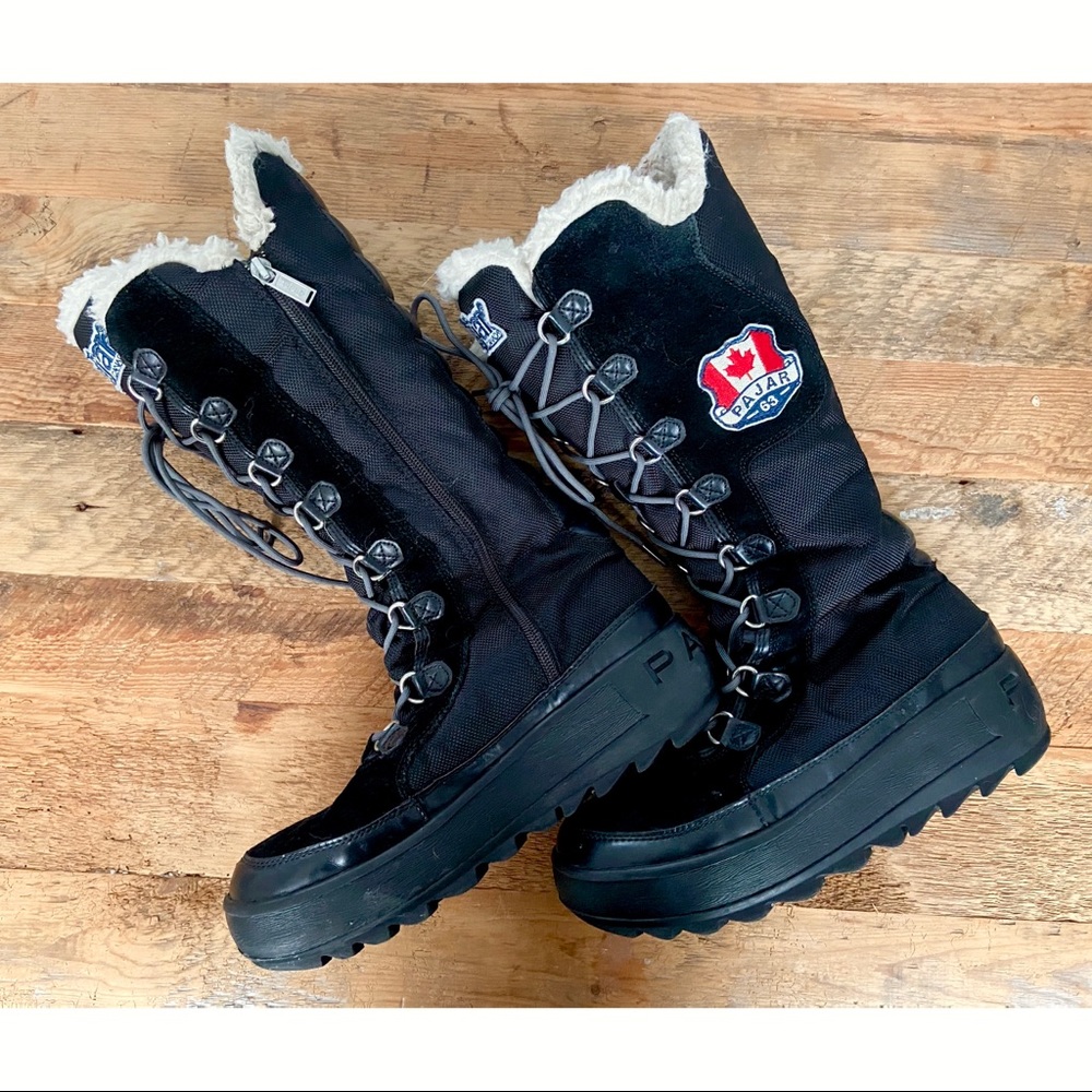 ❄️PAJAR knee high boots w lug tread & sheerling.